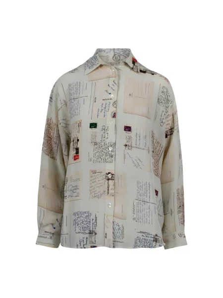 Jedwabna koszula Mii beżowa