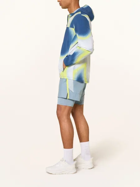 Under Armour Běžecká Bunda Ua Velociti Storm tmavě modrá / světle / neonově žlutá šedá