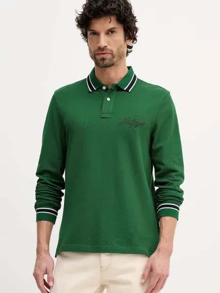 Tommy Hilfiger μπλούζα με μακριά μανίκια πράσινο