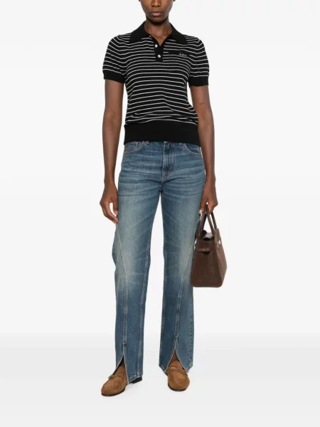 Scurt tricou polo A.p.c. negru