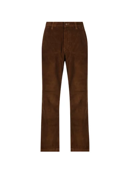 Pantaloni Napapijri de catifea cord maro