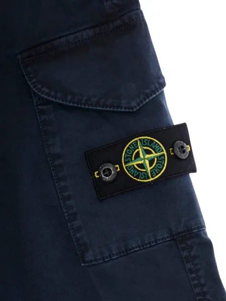 Spodnie cargo dziecięce Stone Island niebieskie