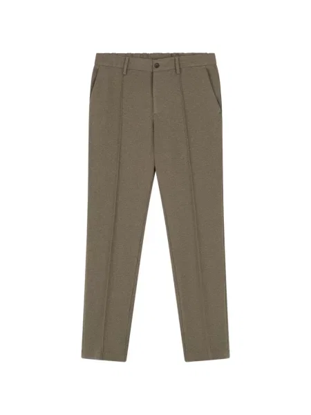 Pantaloni Boggi Milano din jerseu maro
