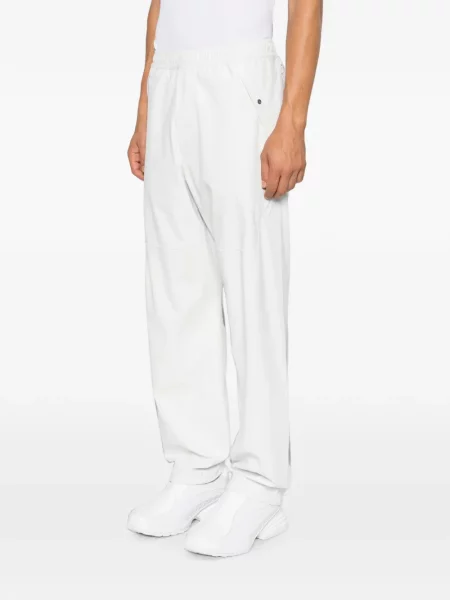Pantaloni Stone Island cu strasuri alb