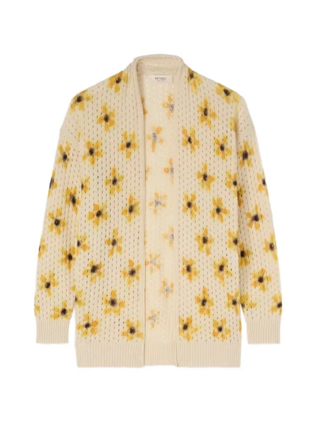 Cardigan Retori din cașmir cu model floral cu imagine