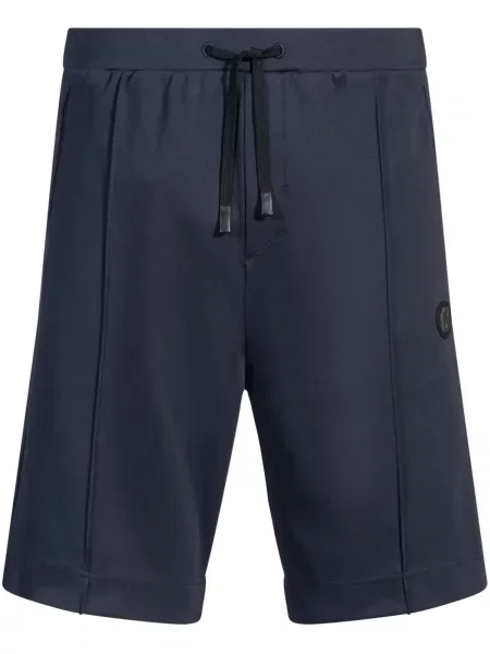 Pantaloni scurți Boss cu aplicații albastru