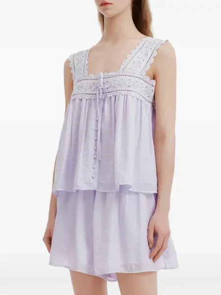 Salopetă B+ab din dantelă violet