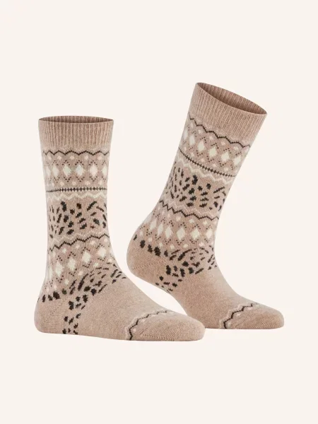Falke Ponožky Cosy Wool beige mel. béžové