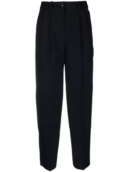 Pantaloni Tommy Hilfiger plisate albastru