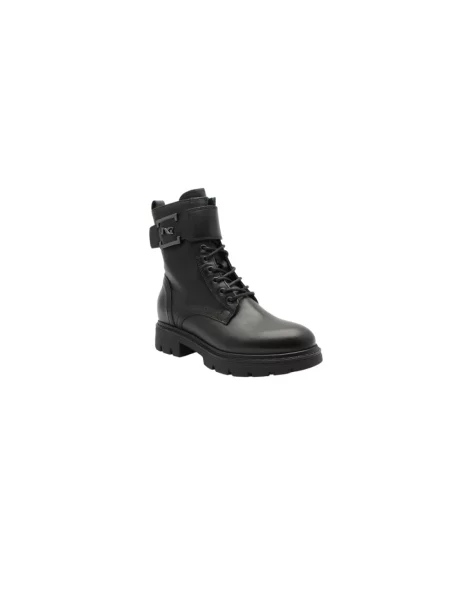 Buty do kostki Nerogiardini skórzane czarne