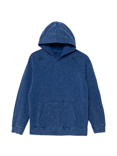 Bluza z kapturem dziecięca Puma niebieska