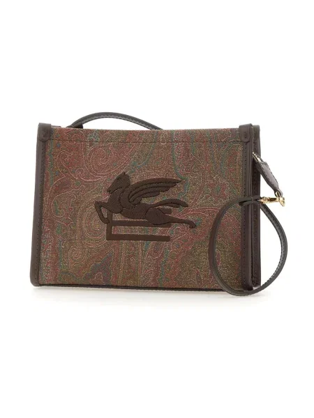 Torebka skórzana Etro skórzana brązowa