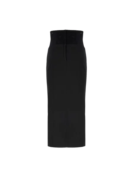 Satynowa spódnica Dolce And Gabbana czarna