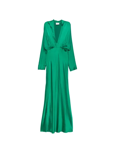 Rochie Forte_forte din satin verde