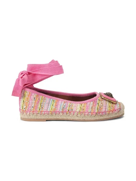 Kurt Geiger London espadrilky dámske Pimlico Tie Ballet ružová