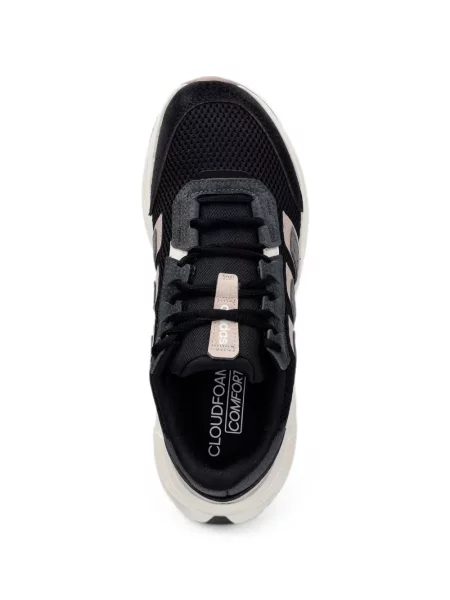 Lung papuci Adidas cu mâneci lungi cu dungi albastru
