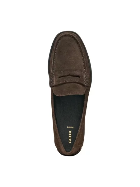 Geox loafersy zamszowe D NOEMEN brązowe