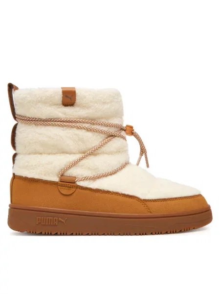 Čizme za snijeg Puma Snowbae Suede Wns 02 Écru