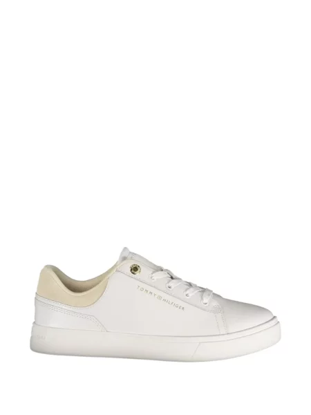 Sneakerși Tommy Hilfiger cu autograf alb