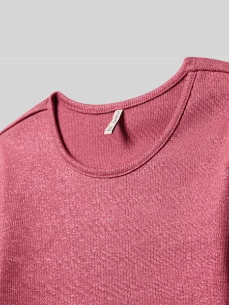 Bluzka z długim rękawem o kroju slim fit z mieszanki bawełny model ‘TRINNY’ Only