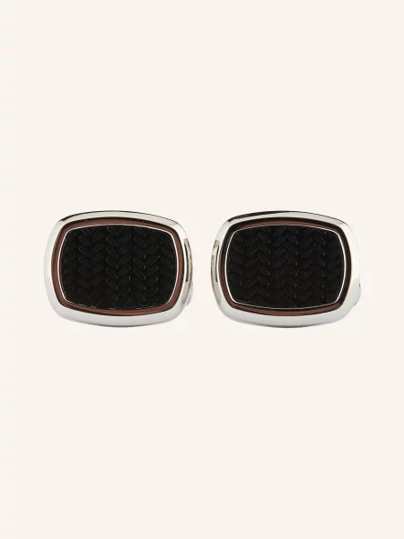 Boss Manžetové Knoflíčky Casinginsert / stříbrná černá
