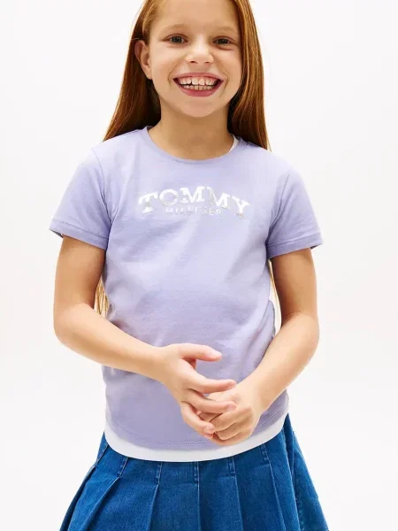 Tommy Hilfiger tričko fialové