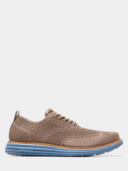Оксфорди Cole Haan текстиль коричневий