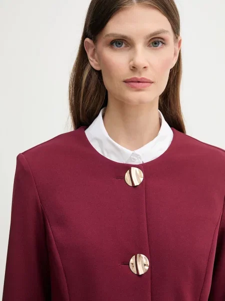 Піджак Joseph Ribkoff однобортний однотонний бордовий