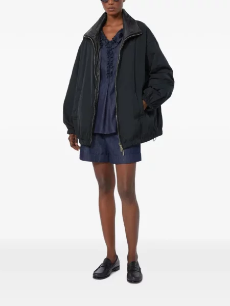 Pantaloni scurți din denim Max Mara albastru