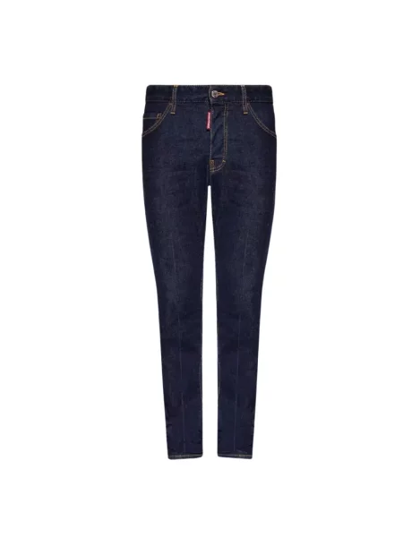 Jeansy Dsquared2 z nadrukiem niebieskie