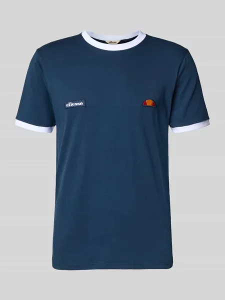 T-shirt z naszywką z logo i naszywką z logo model RINGETTO' Ellesse