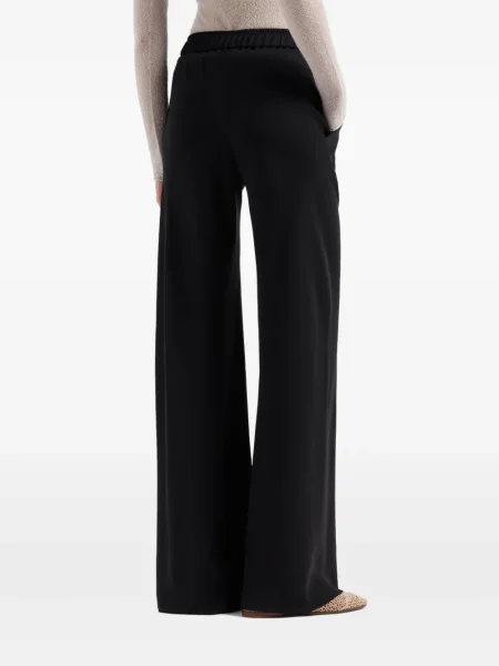 Pantaloni Giorgio Armani de mătase negru