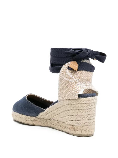 Espadrile Castaner cu pană albastru