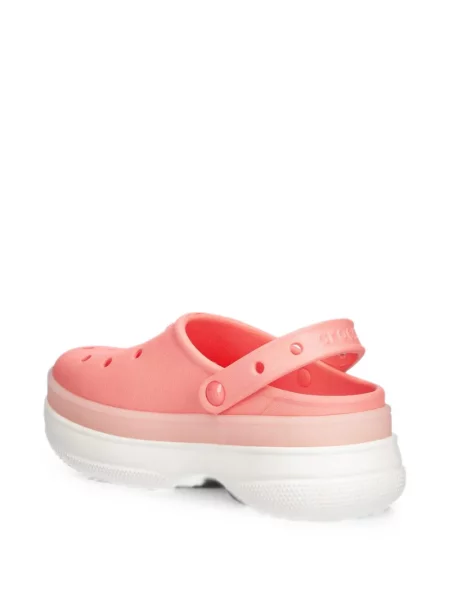 Saboți Crocs cu platformă clasici roz
