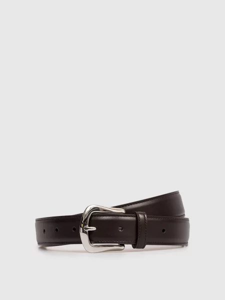 Шкіряний Brunello Cucinelli коричневий