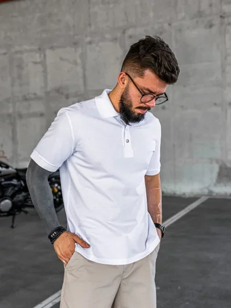 TeamV Поло білий