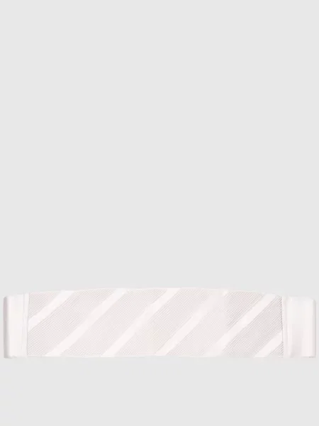 Шелковый ремень Stefano Ricci серый