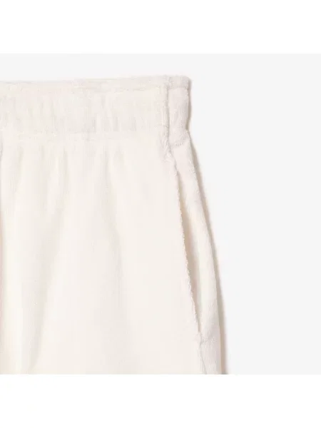 Lacoste Szorty Frotte Z Bawełny Organicznej Lacoste beżowe