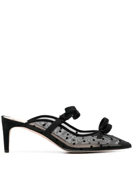 Papuci tip mules Red(v) cu funde negru