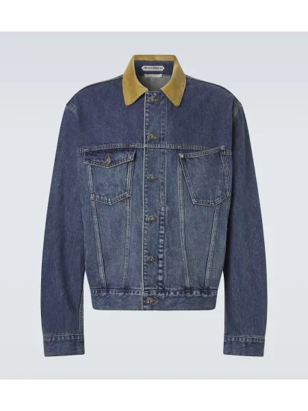 Geacă de blugi Jw Anderson de catifea cord albastru