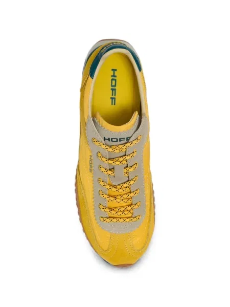 Sneakerși Hoff din piele de căprioară galben