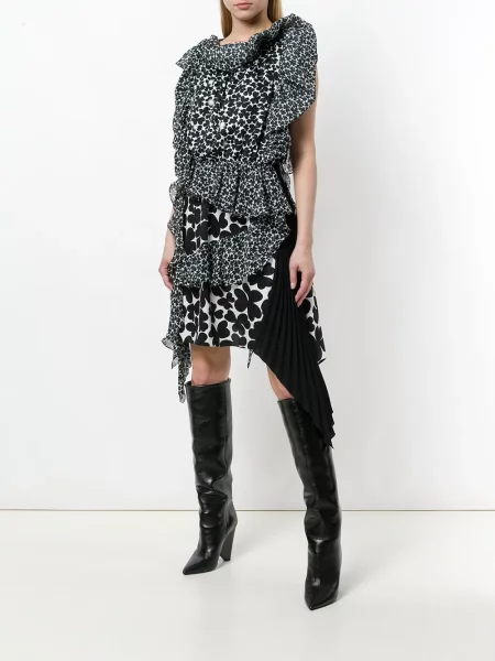 Asimetriškas kostiumas suknele Givenchy juoda