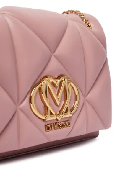 Love Moschino kabelka dámska z imitácie kože ružová