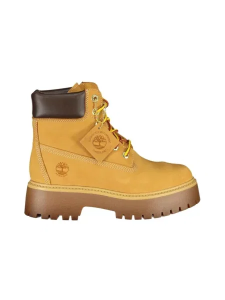 Botki Timberland skórzane brązowe
