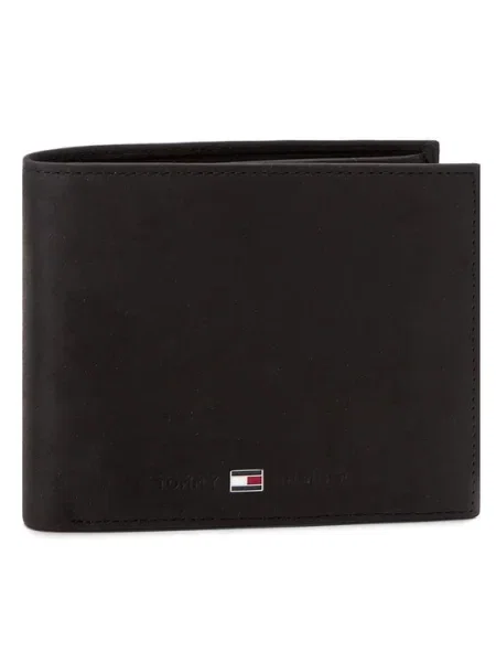 TOMMY HILFIGER Pénztárcák JOHNSON TRIFOLD' fekete