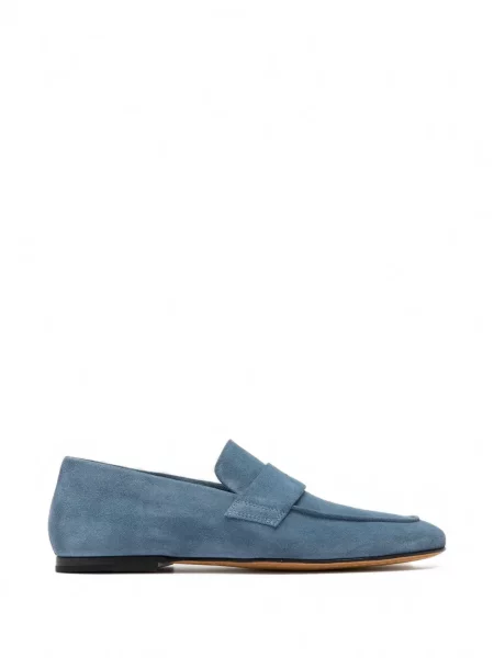 Pantofi loafer Officine Creative din piele de căprioară albastru