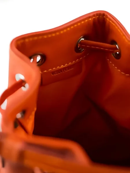Geantă bucket La Rose din piele roz