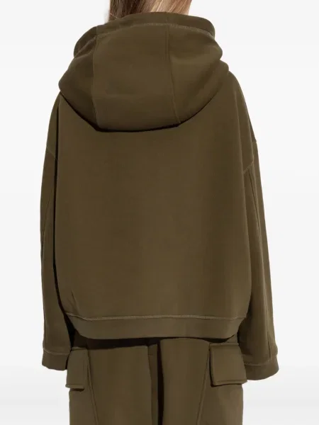 Hanorac cu glugă Dsquared2 cu broderie verde