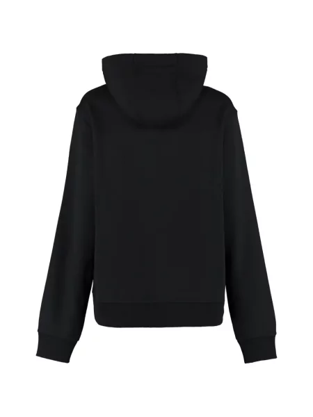Hanorac cu glugă Burberry cu imagine cu cordon negru