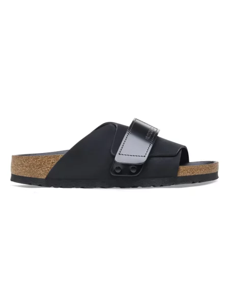 Klapki Birkenstock zamszowe czarne